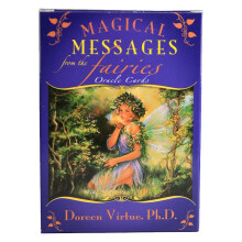 (Messages)Tarot Deck Card Oracle Board Game Party Witch Fairy Animals Goddess Angels Moon