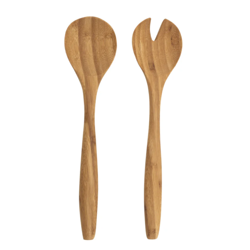 Stylish Premium 2-Piece Bamboo Salad Servers Set