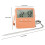 Digital Mattermometer Matlagningstemperaturlarm Matlagningstimer med LED-Display Rostfri Stålsond Lila 8