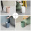 Badezimmer MüLl Eimer Kleine BüRo Eimer Kunststoff Altpapier MüLl Eimer Moderner MüLl Eimer für Badezimmer Schlafzimmer und Wohnzimmer Weiß 9