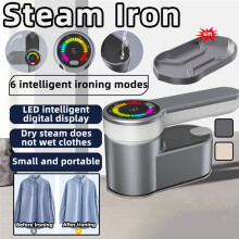 Travel Steamer for Clothes, Garment Steamer & Iron 2 in 1,Rapid Heating,Handheld Iron for Various Fabrics EU Plug