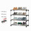 4-Tier Stackable Small Shoe Rack,  Shoe Shelf Storage Organizer for Entryway, Hallway and Closet() 3