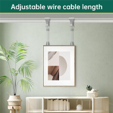 16 Pcs Picture Rail Hanging System,Picture Rail Hooks Molding Hooks Picture Rail Hangers