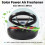 Auto Solar Power Luft Erfrischer, Aromatherapie Duft Diffusor Interstellar Suspension Doppel Ring Luft Diffusor, Schwarz 2