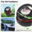 Auto Solar Power Luft Erfrischer, Aromatherapie Duft Diffusor Interstellar Suspension Doppel Ring Luft Diffusor, Schwarz 4
