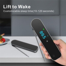 0.5s Ultra Fast Instant Read Meat Thermometer, TFT Color Screen, 0.5F Accuracy, IP67 Waterproof, Rechargeable