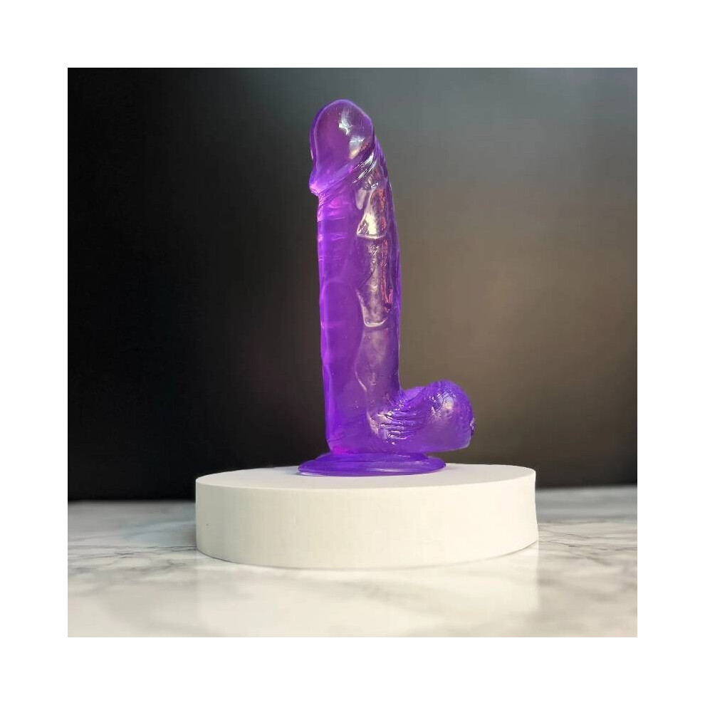 Purple (, L) Suction Cup Dildo Realistic Feel Sex Toy Anal 6 7 8 9 Inch Large Medium Small
