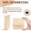 Pacote com 25 Porta-Copos de Madeira Inacabada, Porta-Copos de Madeira em Branco de 4 Polegadas, Porta-Copos Artesanais com Pontos de Silicone 7