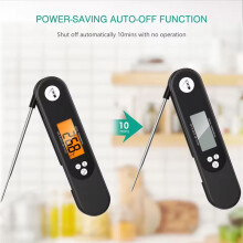 Digitale Voedselthermometer BBQ-Keukenthermometer voor Vlees, Water, Melk, Koken, Voedselsonde, Waterdichte Thermometer