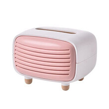 Caixa de Tecido Tipo RáDio, Recipiente, Suporte para Toalha de Papel, Sala de Estar, DecoraçãO de Casa, PráTico e úTil, Azul Roxo