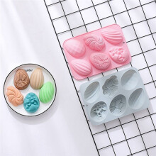 Paaseivorm 2-Pack Jumbo Paaschocoladevorm Siliconen Paasei Muffin Cupcake