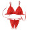 (Red) Sexy Lace Bra & G-String Set 1