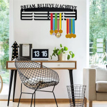 Medal Display Hanger Wall Mounted Stainless Steel Bracket Wall Hooks Home Office Decoration Hanging Holder