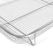 Air Fryer Stainless Steel Mesh Basket - Non-Stick & Heat Resistant
