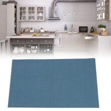 44cm x 76cm Blue PU Kitchen Floor Mat, Water-Resistant & Oil-Proof