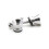 2 Stück Strap Lock Pins 1,2  1,2  1 cm Schwarz/Silber 6