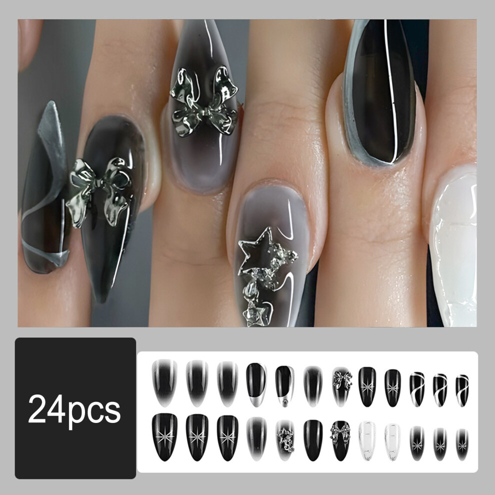 Dachuang Beauty Starry Fake Nails - Durable & Comfortable (50 Chars)