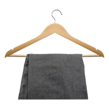 10 x Wooden Clothes Hangers 44.5 x 23cm Wooden Hangers Wooden Clothes Hangers 360 Degree Rotation