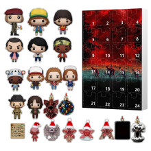 (Style E)Stranger Things Weihnachts Adventskalender mit Acryl Deko Kinder für