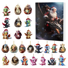 (Typle G)Weihnachten Countdown Blindbox Mini Acryl Drache Baby Anhänger Geschenk Kinder für