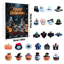 (03)Scatola cieca calendario ragno mago in resina serie Halloween per feste e collezionisti