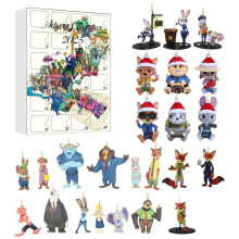 (typle D)Zootopia Holiday Acryl Baumschmuck mit Tierfiguren zum Verschenken
