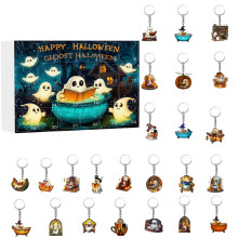 (Style D)Halloween Geist Schlüsselanhänger mit Acrylkonstruktion für Zubehör festlich