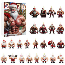 (Style A)Lustiger festlicher Weihnachtsmann Mini Hängeanhänger Weihnachtsgeschenk für Familie Kollegen und