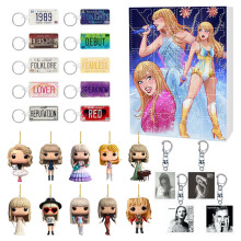 (Style E)Taylor Weihnachten Serie Acryl hängende Schlüsselanhänger Geschenk für festliche Deko Fans und