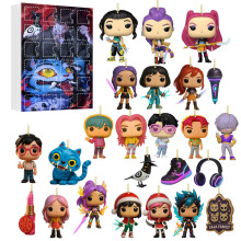 (02)Kpop Dämonenjäger Adventskalender mit Acrylfiguren für Feiertagsfeiern Geschenk