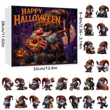 (Style C)Calendario conto alla rovescia Halloween acrilico decorazioni da appendere per festa e regalo