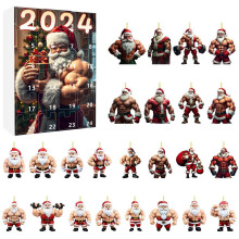 (Style C)Lustiger festlicher Weihnachtsmann Mini Hängeanhänger Weihnachtsgeschenk für Familie Kollegen und