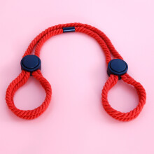 (red) Sexy Rope Cuffs - Professional Self-Binding Toy (50 chars)