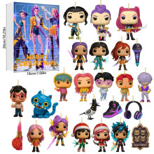 (21)Kpop Dämonenjäger Adventskalender mit Acrylfiguren für Feiertagsfeiern Geschenk