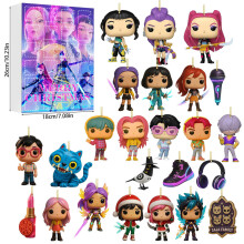(20)Kpop Dämonenjäger Adventskalender mit Acrylfiguren für Feiertagsfeiern Geschenk