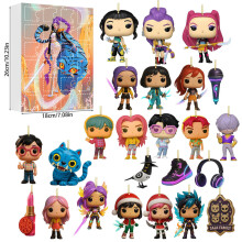 (07)Kpop Dämonenjäger Adventskalender mit Acrylfiguren für Feiertagsfeiern Geschenk