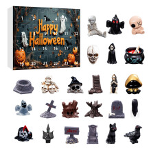 (Style D)Halloween Serie Geist Skelett Kürbis Harz Tischdeko für Party Geschenk