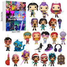 (23)Kpop Dämonenjäger Adventskalender mit Acrylfiguren für Feiertagsfeiern Geschenk