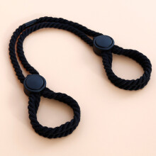 (Black) Sexy Rope Cuffs - Professional Self-Binding Toy (50 chars)