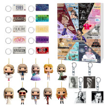 (Style B)Taylor Weihnachten Serie Acryl hängende Schlüsselanhänger Geschenk für festliche Deko Fans und