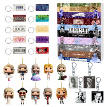 (Style A)Taylor Weihnachten Serie Acryl hängende Schlüsselanhänger Geschenk für festliche Deko Fans und