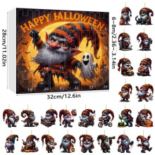 (Style G)Calendario conto alla rovescia Halloween acrilico decorazioni da appendere per festa e regalo