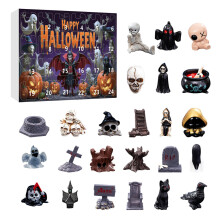 (Style E)Halloween Serie Geist Skelett Kürbis Harz Tischdeko für Party Geschenk