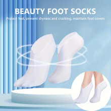 (4 pairs) Gel Socks for Dry Cracked Feet Care