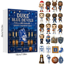 (Duke Blue Magic)Scatola cieca natalizia serie appendiabiti da parete acrilico con 24 oggetti festa per