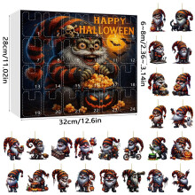 (Style D)Calendario conto alla rovescia Halloween acrilico decorazioni da appendere per festa e regalo