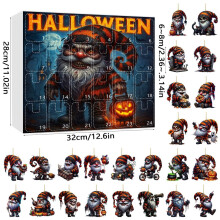 (Style E)Calendario conto alla rovescia Halloween acrilico decorazioni da appendere per festa e regalo