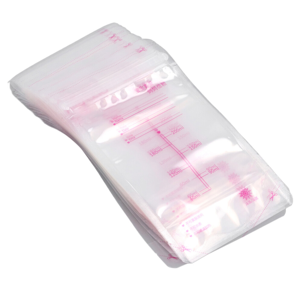 30 Count Breastmilk Storage Bags 200ml â Easy Sealed, Freezer & Refrig Durable