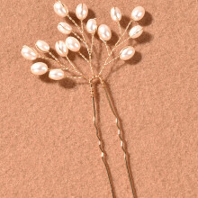 (Gold) 3PCS Pearl Hairpins - Luxurious Hair Jewelry for Women