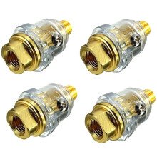 4 Pezzi  Oliatore Pneumatico Accessori per Utensili- 1/4 di Pollice NPT Lubrificatore Olio per Oliatore per Utensili Pneumatici a Compressione